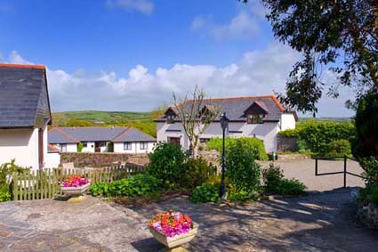 The view from Bramblewood's front terrace, showing the allocated car parking space is close by